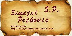 Sinđel Petković vizit kartica